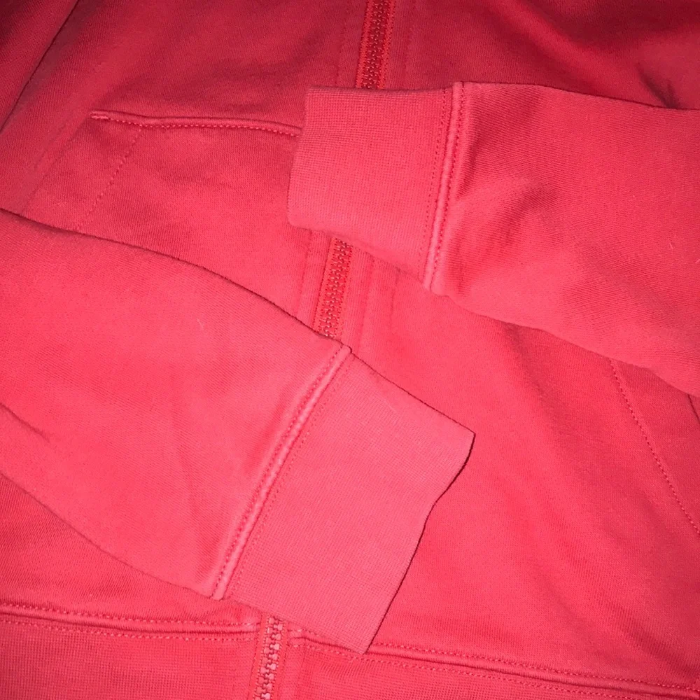 Nike Red Zip-Up Hoodie with Detroit‎ D Logo
